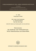 Cover: Determinanten der Nachfrage nach Verkehrsleistungen - VS Verlag f&uuml;r Sozialwissenschaften