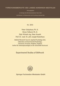 Cover: Experimental Studies of Shiftwork - VS Verlag f&uuml;r Sozialwissenschaften