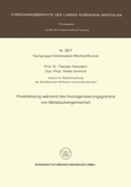 Cover: Porenbildung w&auml;hrend des Homogenisierungsgl&uuml;hens von Metallpulvergemischen - VS Verlag f&uuml;r Sozialwissenschaften