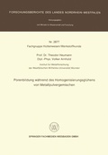 Cover: Porenbildung w&auml;hrend des Homogenisierungsgl&uuml;hens von Metallpulvergemischen - VS Verlag f&uuml;r Sozialwissenschaften