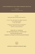Cover: Systematik zur Anpassung der Materialbeschaffung an Ver&auml;nderungen des Beschaffungsmarktes - VS Verlag f&uuml;r Sozialwissenschaften