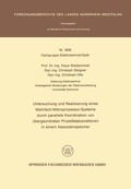 Cover: Untersuchung und Realisierung eines Mehrfach-Mikroprozessor-Systems durch parallele Koordination von &uuml;bergeordneten Proze&szlig;statusvektoren in einem Assoziativspeicher - VS Verlag f&uuml;r Sozialwissenschaften