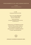 Cover: Untersuchung und Realisierung eines Mehrfach-Mikroprozessor-Systems durch parallele Koordination von &uuml;bergeordneten Proze&szlig;statusvektoren in einem Assoziativspeicher - VS Verlag f&uuml;r Sozialwissenschaften