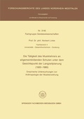 Cover: Die T&auml;tigkeit des Musiklehrers an allgemeinbildenden Schulen unter dem Gesichtspunkt der Langzeitplanung (1920 - 1980) - VS Verlag f&uuml;r Sozialwissenschaften