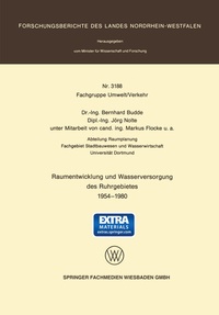 Abbildung von: Raumentwicklung und Wasserversorgung des Ruhrgebietes 1954 - 1980 - VS Verlag für Sozialwissenschaften