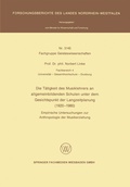 Cover: Die T&auml;tigkeit des Musiklehrers an allgemeinbildenden Schulen unter dem Gesichtspunkt der Langzeitplanung (1920 - 1980) - VS Verlag f&uuml;r Sozialwissenschaften