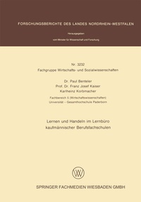 Abbildung von: Lernen und Handeln im Lernbüro kaufmännischer Berufsfachschulen - VS Verlag für Sozialwissenschaften