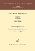 Cover: Aspekte sozial&ouml;kologischer Lebenswelterkundung - VS Verlag f&uuml;r Sozialwissenschaften