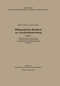 Cover: Bibliographisches Handbuch zur Sprachinhaltsforschung - VS Verlag f&uuml;r Sozialwissenschaften