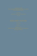 Cover: K&ouml;lner Papyri - VS Verlag f&uuml;r Sozialwissenschaften