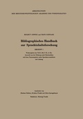 Cover: Bibliographisches Handbuch zur Sprachinhaltsforschung - VS Verlag f&uuml;r Sozialwissenschaften