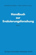 Cover: Handbuch zur Evaluierungsforschung - VS Verlag f&uuml;r Sozialwissenschaften