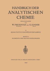 Enlarge image Cover: Elemente der Ersten Nebengruppe - Springer