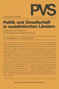 Cover: Politik und Gesellschaft in sozialistischen L&auml;ndern - VS Verlag f&uuml;r Sozialwissenschaften