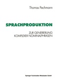 Cover: Sprachproduktion - VS Verlag f&uuml;r Sozialwissenschaften