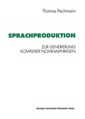 Cover: Sprachproduktion - VS Verlag f&uuml;r Sozialwissenschaften