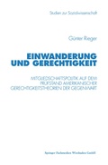 Cover: Einwanderung und Gerechtigkeit - VS Verlag f&uuml;r Sozialwissenschaften