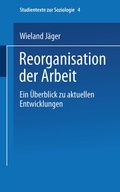 Cover: Reorganisation der Arbeit - VS Verlag f&uuml;r Sozialwissenschaften