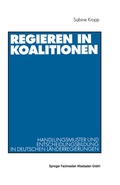 Cover: Regieren in Koalitionen - VS Verlag f&uuml;r Sozialwissenschaften