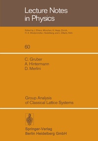 Enlarge image Cover: Group Analysis of Classical Lattice Systems - Springer
