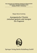 Cover: Anorganische Chemie zwischen gestern und morgen Ein Fragment - Springer
