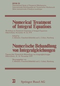Cover: Numerical Treatment of Integral Equations / Numerische Behandlung von Integralgleichungen - Birkh&auml;user