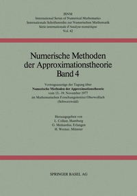 Enlarge image Cover: Numerische Methoden der Approximationstheorie - Birkhäuser