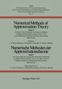 Cover: Numerische Methoden der Approximationstheorie / Numerical Methods of Approximation Theory - Birkhäuser