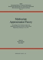 Cover: Multivariate Approximation Theory - Birkhäuser