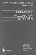 Cover: Therapeutic Vaccination Strategies - Springer