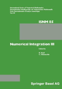 Enlarge image Cover: Numerical Integration III - Birkhäuser