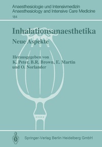 Enlarge image Cover: Inhalationsanaesthetika - Springer