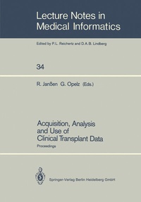 Abbildung von: Acquisition, Analysis and Use of Clinical Transplant Data - Springer