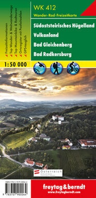 Abbildung von: WK 412 Südoststeirisches Hügelland - Vulkanland - Bad Gleichenberg - Bad Radkersburg, Wanderkarte 1:50.000 - Freytag-Berndt und ARTARIA