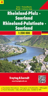 Abbildung von: Rheinland Pfalz - Saarland, Autokarte 1:200.000 - Freytag-Berndt und ARTARIA
