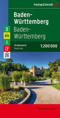 Abbildung von: Baden-Württemberg, Autokarte 1:200.000 - Freytag-Berndt und ARTARIA