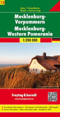Abbildung von: Mecklenburg-Vorpommern, Autokarte 1:200.000 - Freytag-Berndt und ARTARIA