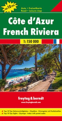 Abbildung von: Côte d'Azur, Autokarte 1:150.000 - Freytag-Berndt und ARTARIA