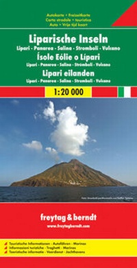 Abbildung von: Liparische Inseln - Lipari - Panarea - Salina - Stromboli - Vulcano - Italien Süd, 1:20.000 - Freytag-Berndt und ARTARIA