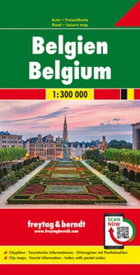 Abbildung von: Belgien, Autokarte 1:300.000 - Freytag-Berndt und ARTARIA