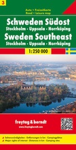 Cover: Schweden S&uuml;dost - Stockholm - Uppsala - Norrk&ouml;ping, Autokarte 1:250.000 - KOMPASS freytag und berndt