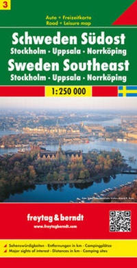 Abbildung von: Schweden Südost - Stockholm - Uppsala - Norrköping, Autokarte 1:250.000 - Freytag-Berndt und ARTARIA