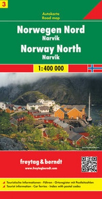 Abbildung von: Norwegen Nord - Narvik, Autokarte 1:400.000 - Freytag-Berndt und ARTARIA