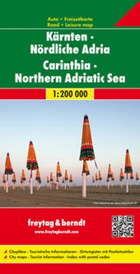 Abbildung von: Kärnten - Nördliche Adria, Autokarte 1:200.000 - Freytag-Berndt und ARTARIA