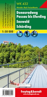 Abbildung von: WK 432 Donauradweg Passau bis Eferding - Sauwald - Schärding, Wanderkarte 1:50.000 - Freytag-Berndt und ARTARIA