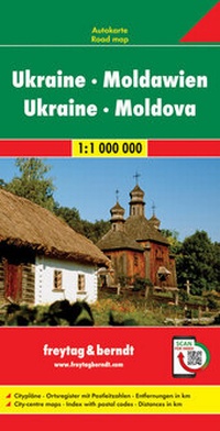 Abbildung von: Ukraine - Moldawien, Straßenkarte 1:1 Mio. - Freytag-Berndt und ARTARIA