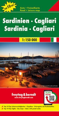 Abbildung von: Sardinien - Cagliari, Autokarte 1:150.000, Top 10 Tips - Freytag-Berndt und ARTARIA