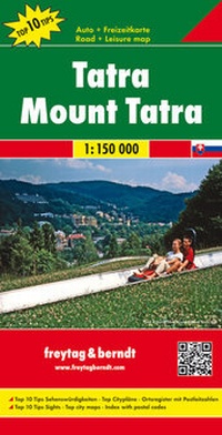 Abbildung von: Tatra, Autokarte 1:150.000 - Freytag-Berndt und ARTARIA