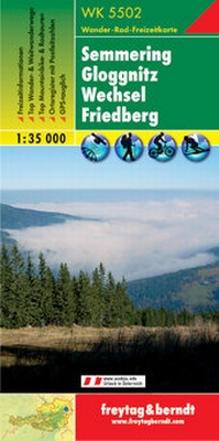 Abbildung von: WK 5502 Semmering - Gloggnitz - Wechsel - Friedberg, Wanderkarte 1:35.000 - Freytag-Berndt und ARTARIA
