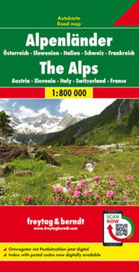 Abbildung von: Alpenländer, Autokarte 1:800.000, freytag & berndt - Freytag-Berndt und ARTARIA